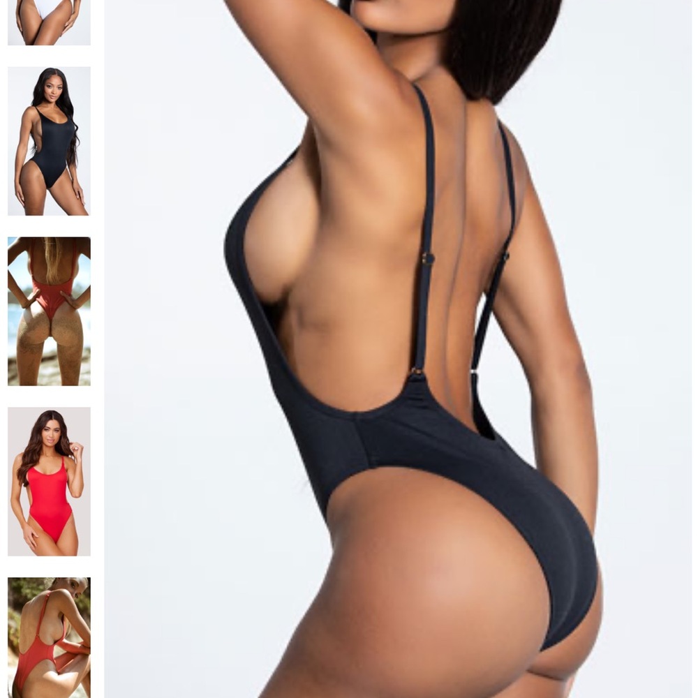 YANDY VINTAGE LIFEGUARD ONE PIECE SWIMSUIT. Black. Size L.